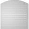 Ekena Millwork Arch Top Surface Mount PVC Gable Vent: Non-Functional, w/2"W x 1-1/2"P Brickmould Frame, 40"W x 40"H GVPAR40X4002SN - alternate 4